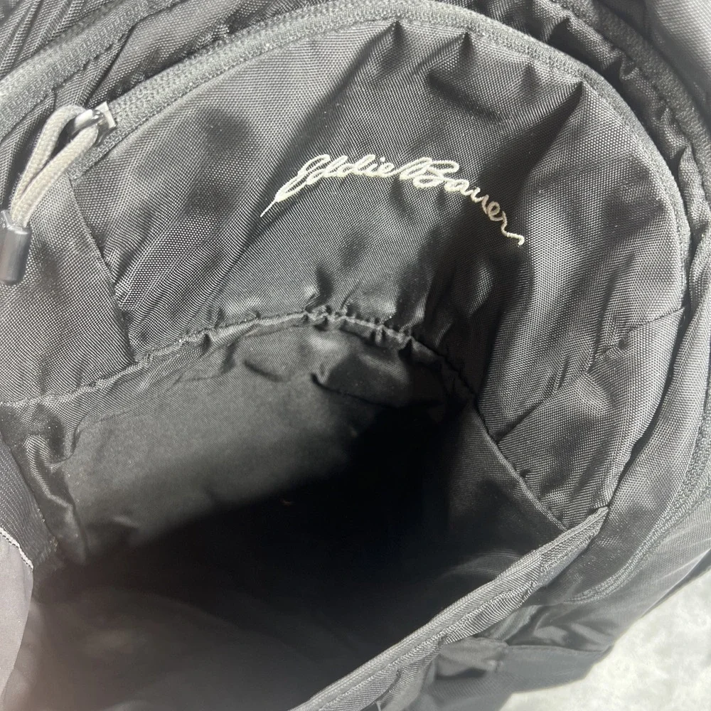 Eddie Bauer Guide Backpack Adventurer 30L Black Bag Hiking Travel Laptop Unisex‎